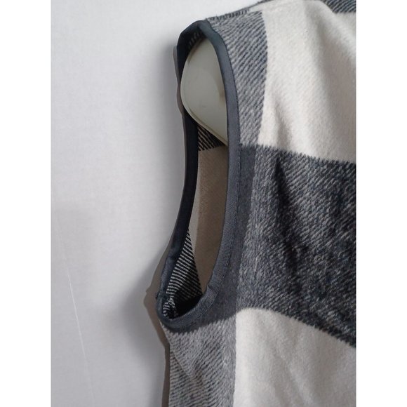 West Loop Buffalo Plaid Vest, Cotton Polyester & Wool Blend, Women's One Size - Picture 4 of 7